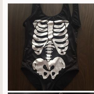 Wildfox skeleton bathing suit